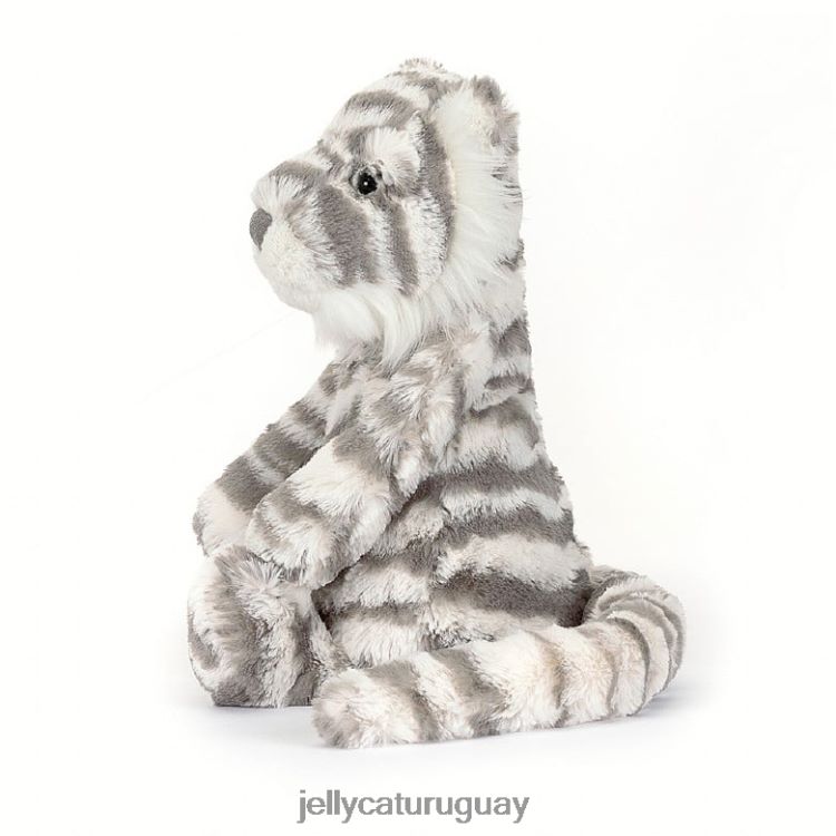 juguete Jellycat tímido tigre de nieve gris y blanco T88T62609