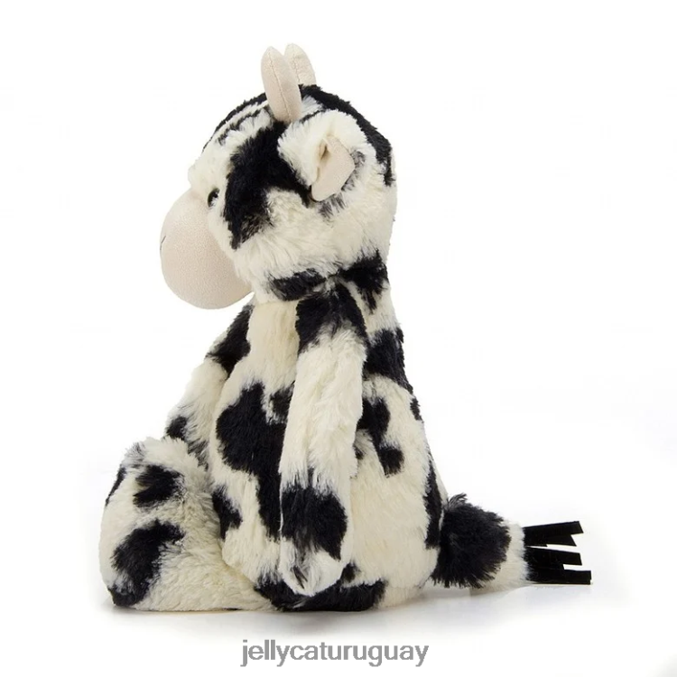 juguete Jellycat ternero tímido en blanco y negro T88T62607