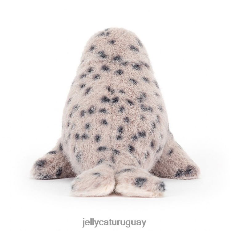 juguete Jellycat Nauticool Roly Poly Seal gris y blanco. T88T6285