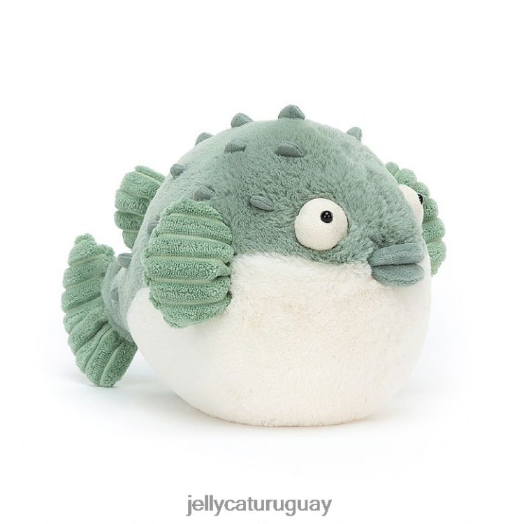 juguete Jellycat pez globo pacey azul y crema T88T62112
