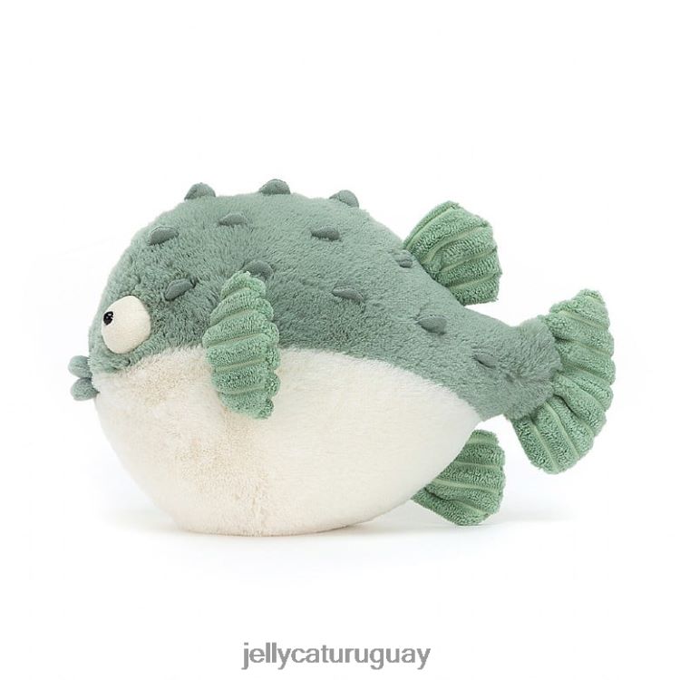 juguete Jellycat pez globo pacey azul y crema T88T62112