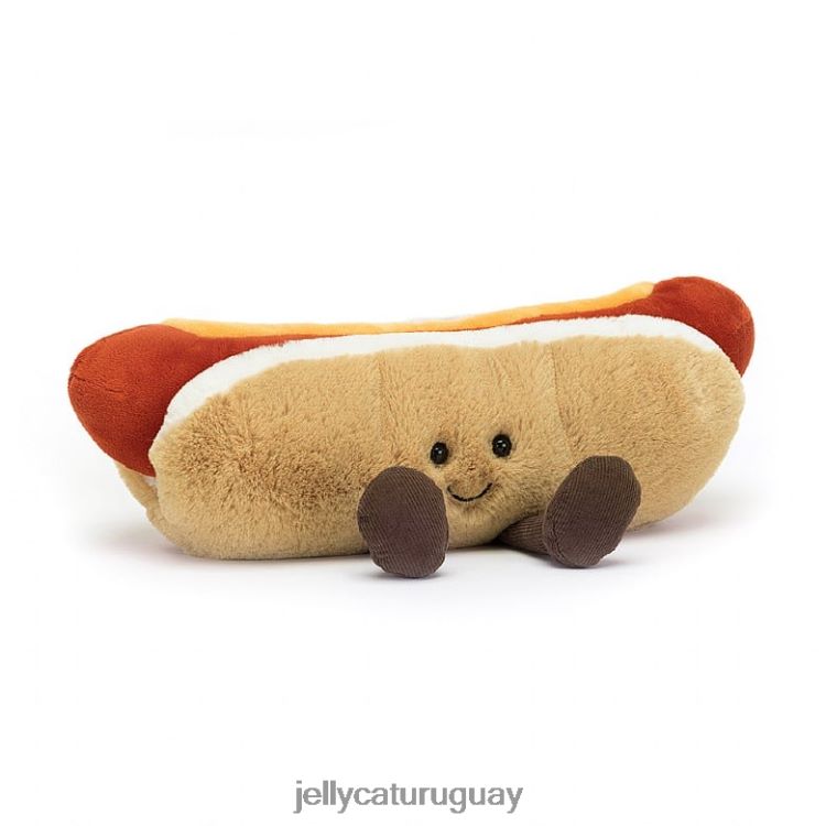 juguete Jellycat divertido hot dog multicolor T88T6256