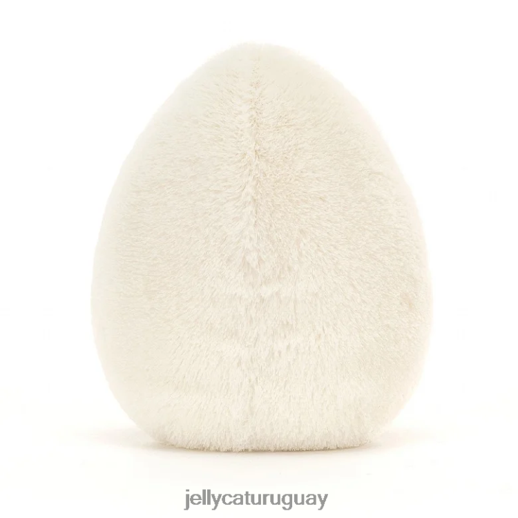 juguete Jellycat divertido huevo cocido friki amarillo y crema T88T6232