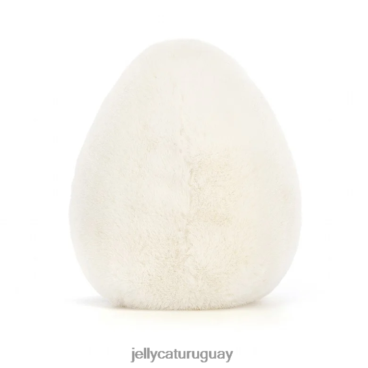 juguete Jellycat divertido huevo cocido friki amarillo y crema T88T6232