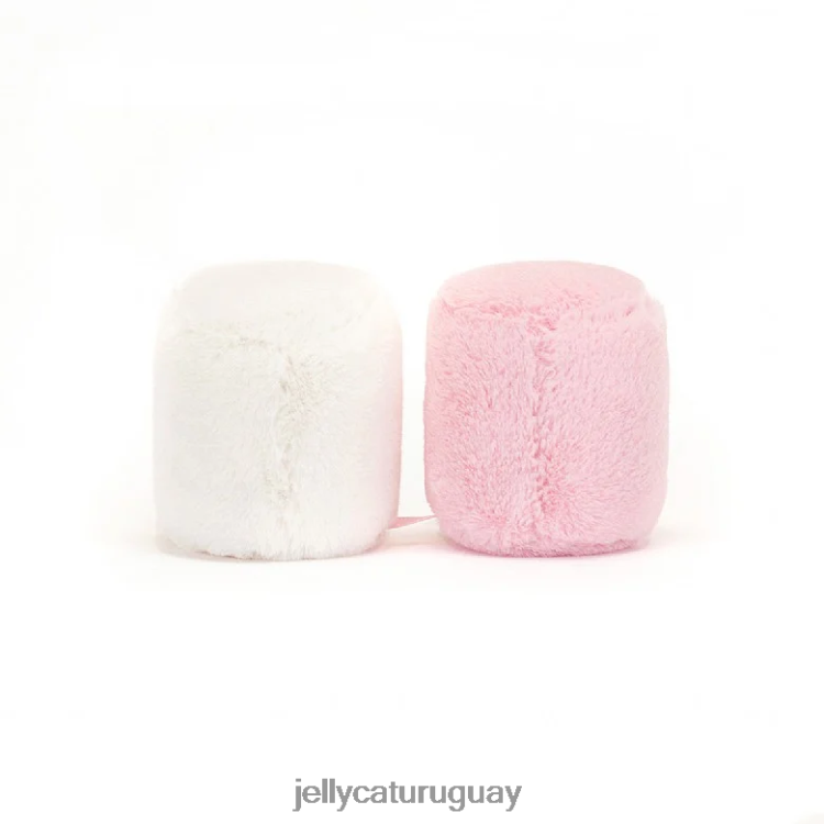 juguete Jellycat divertidos malvaviscos rosas y blancos multicolores T88T62603