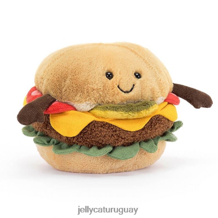 juguete Jellycat hamburguesa divertida multicolor T88T6288