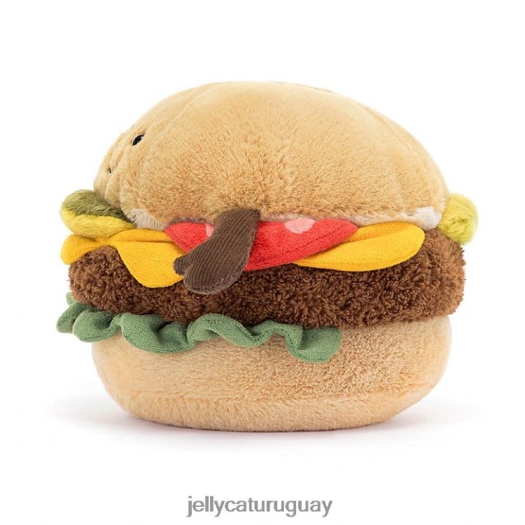 juguete Jellycat hamburguesa divertida multicolor T88T6288