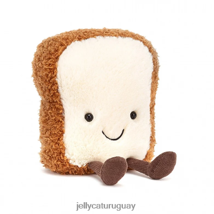 juguete Jellycat tostadas divertidas marrón y blanco T88T62533