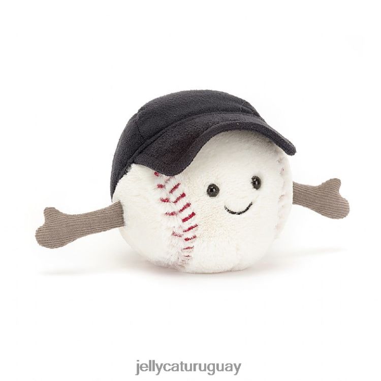 juguete Jellycat divertido deportes béisbol blanco T88T6276