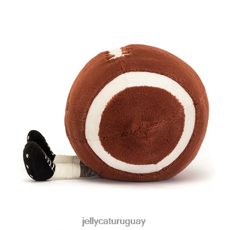 juguete Jellycat divertido deportes fútbol americano marrón y blanco T88T62108
