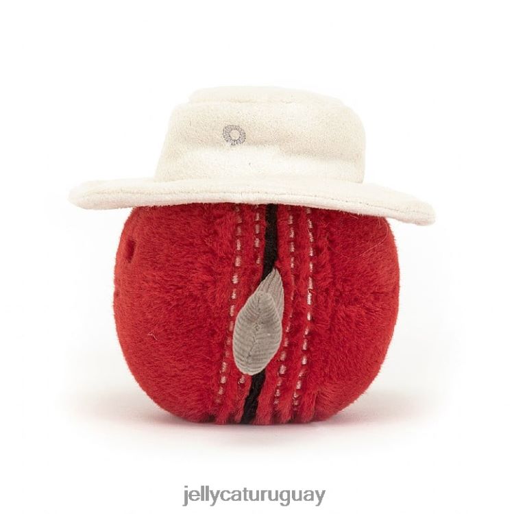 juguete Jellycat pelota de cricket deportiva divertida roja T88T6280