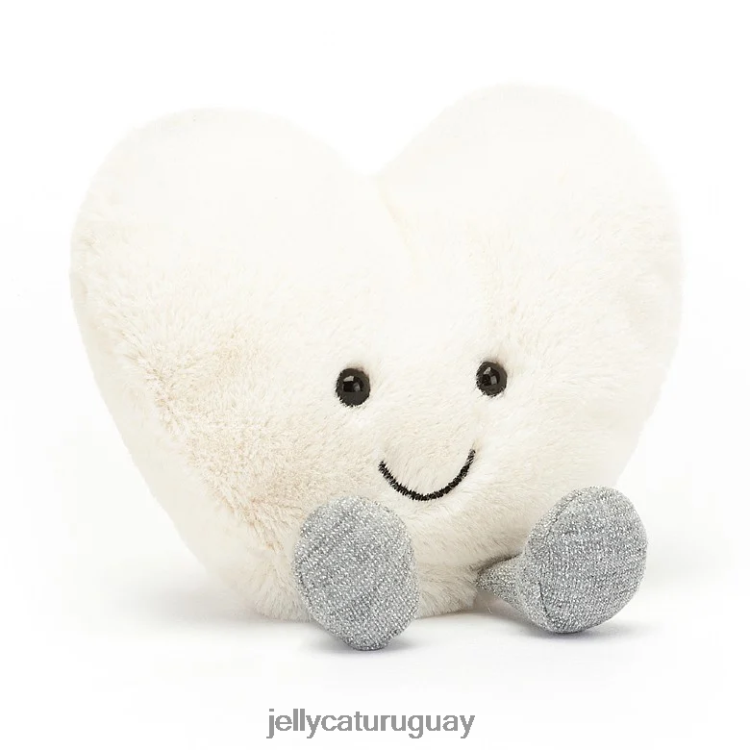 juguete Jellycat crema para el corazón divertida T88T62574