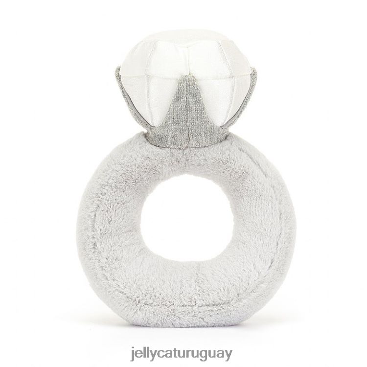 juguete Jellycat divertido anillo de diamantes gris T88T62530
