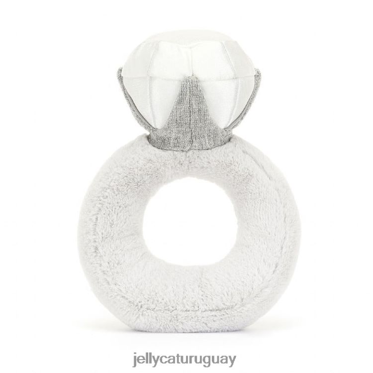 juguete Jellycat divertido anillo de diamantes gris T88T62535