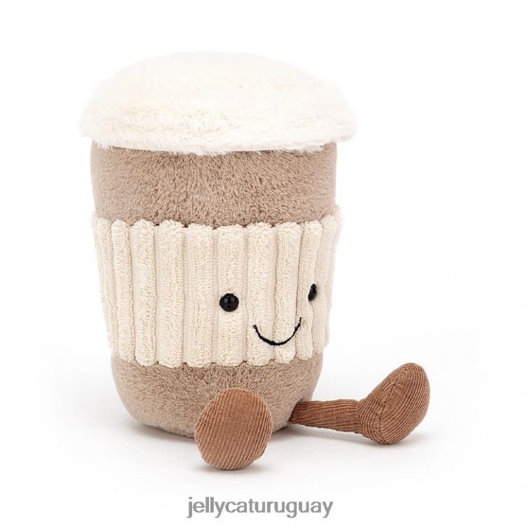 juguete Jellycat divertido café para llevar beige T88T62675