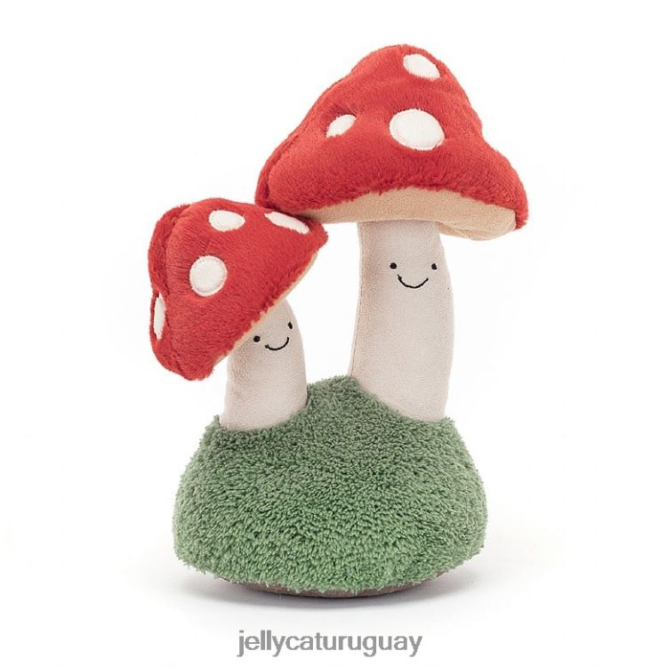 juguete Jellycat divertido par de hongos venenosos multicolor T88T62604