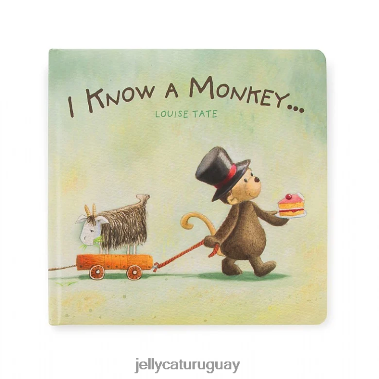 libro Jellycat Conozco un libro de monos y un mono tímido marrón. T88T62746