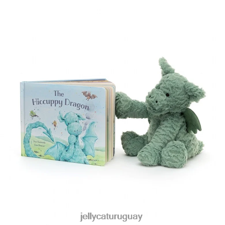 libro Jellycat el libro del dragón hipo y el dragón verde fuddlewuddle T88T62811
