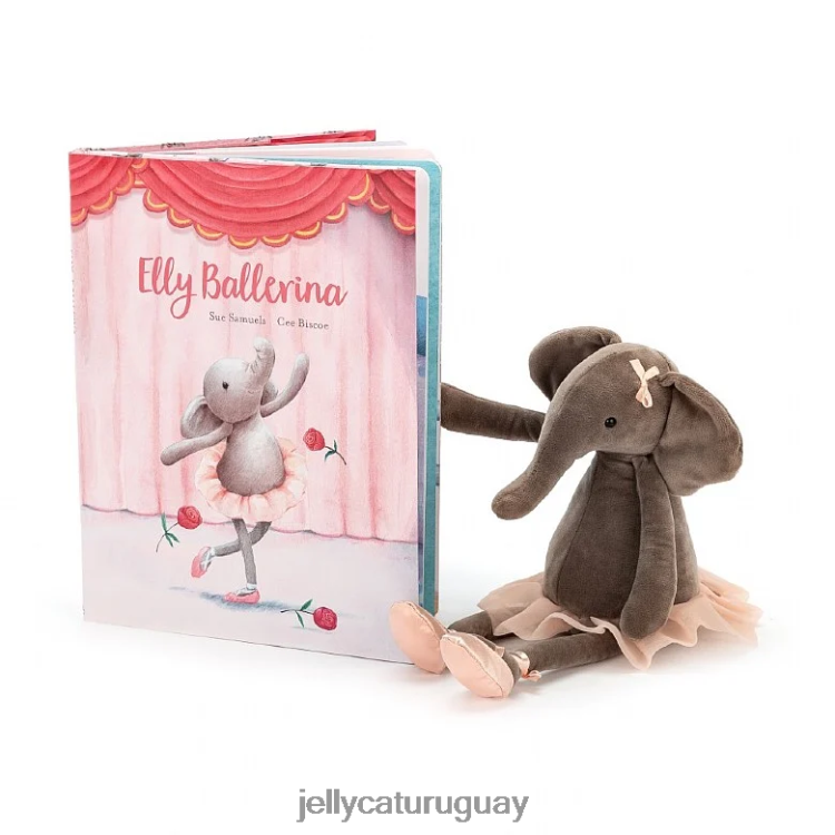 libro Jellycat elly bailarina libro y baile darcey elefante gris T88T62691