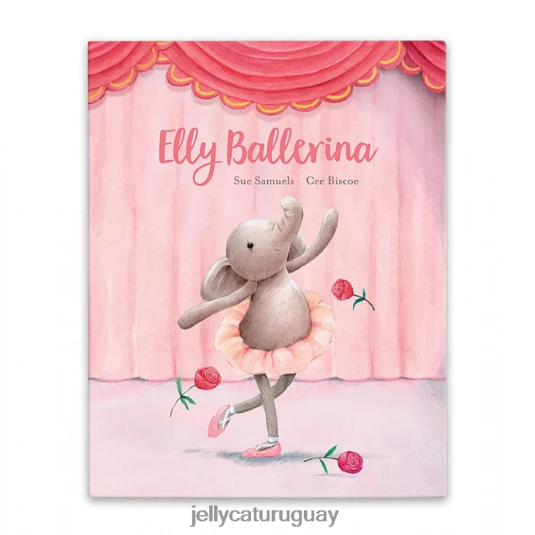 libro Jellycat elly bailarina libro y baile darcey elefante gris T88T62691