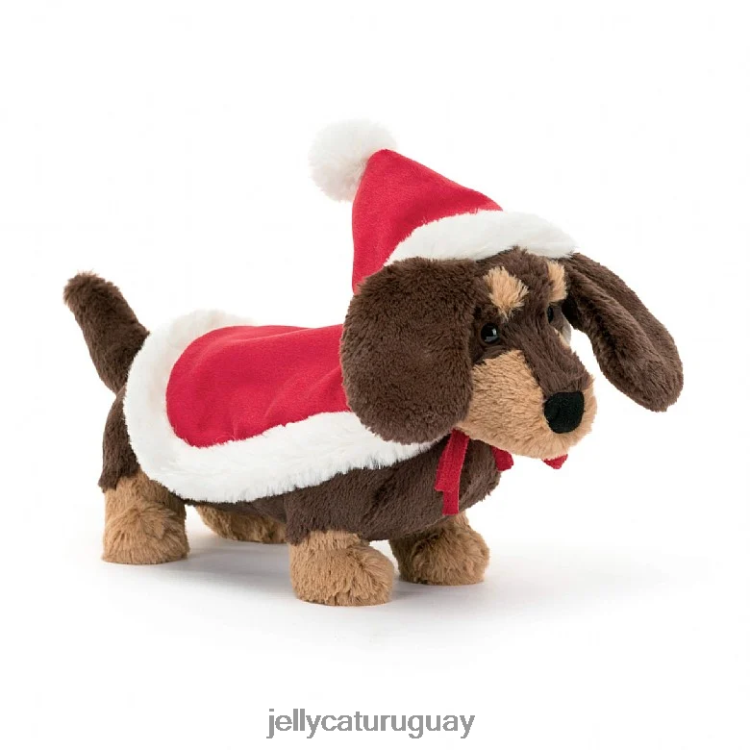 libro Jellycat libro de navidad nevado de otto y calentador de invierno otto perro salchicha marrón T88T62305