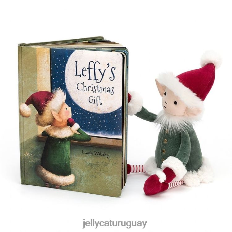 libro Jellycat libro de regalo de navidad de leffy y elfo leffy multicolor T88T62352