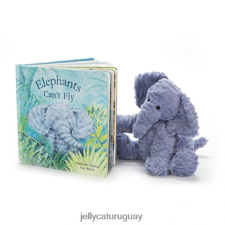 libro Jellycat los elefantes no pueden volar libro y juguetear elefante azul T88T62736