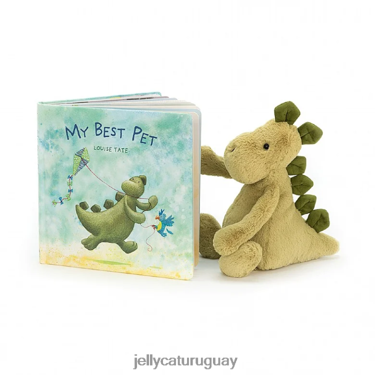 libro Jellycat mi mejor libro de mascotas y el tímido dino verde T88T62809