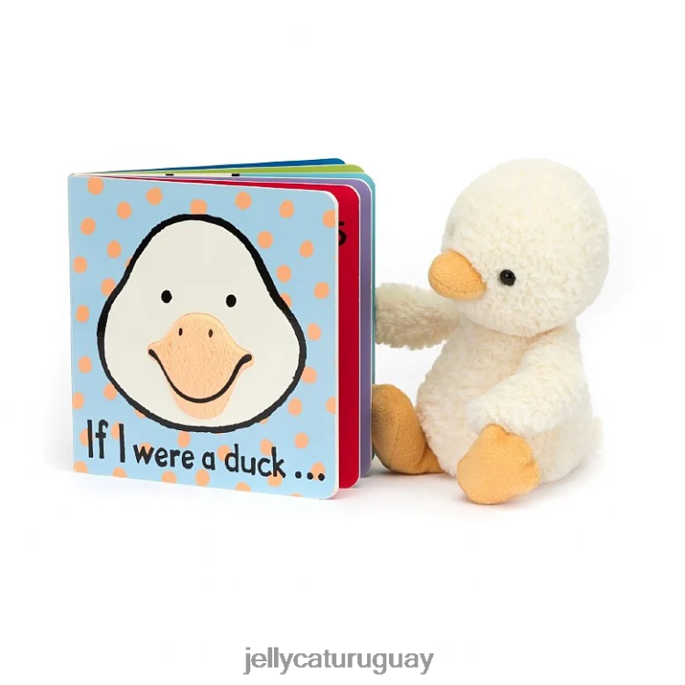 libro Jellycat Si yo fuera un libro de pato y un pato de Tumbletuft multicolor. T88T62807