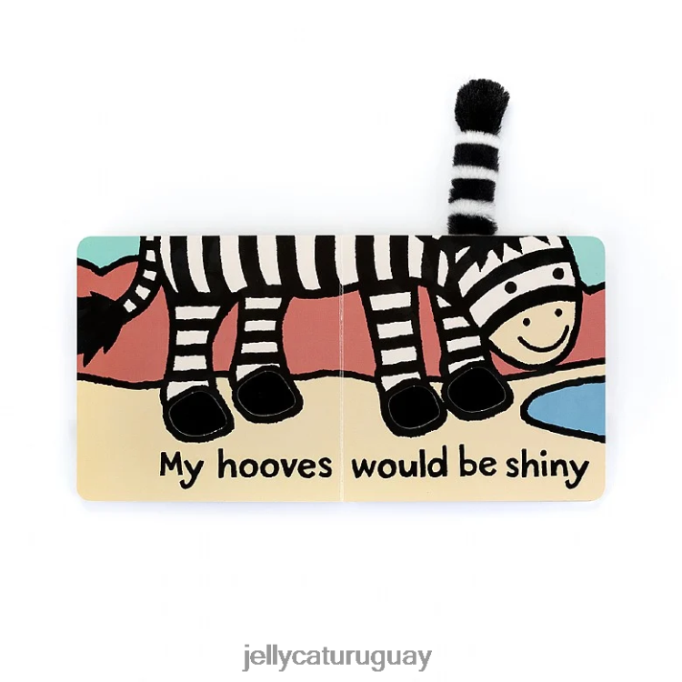 libro Jellycat Si yo fuera un libro de tablero de cebra multicolor T88T62776