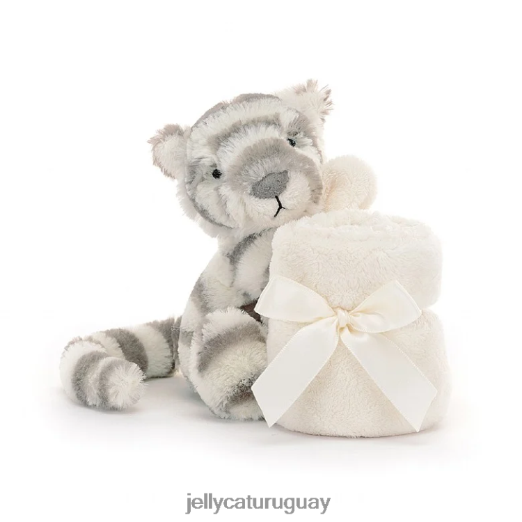 juguete Jellycat Chupete tímido Snow Tiger gris y blanco T88T62264