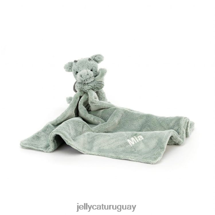 juguete Jellycat chupete dragón tímido personalizado verde T88T62488