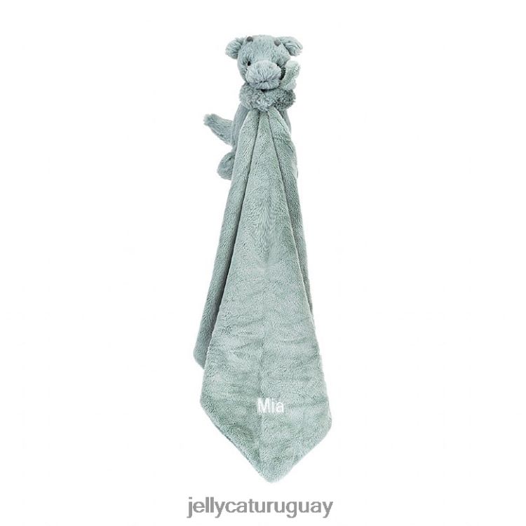 juguete Jellycat chupete dragón tímido personalizado verde T88T62488