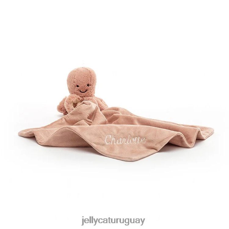 juguete Jellycat chupete pulpo odell personalizado albaricoque T88T62367
