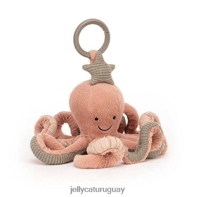 juguete Jellycat odell pulpo actividad juguete albaricoque T88T62774