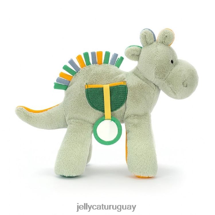 juguete Jellycat peek-a-boo dino actividad juguete verde T88T62769